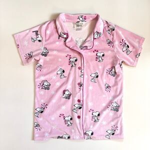 munki munki Peanuts Christmas Pajama Top